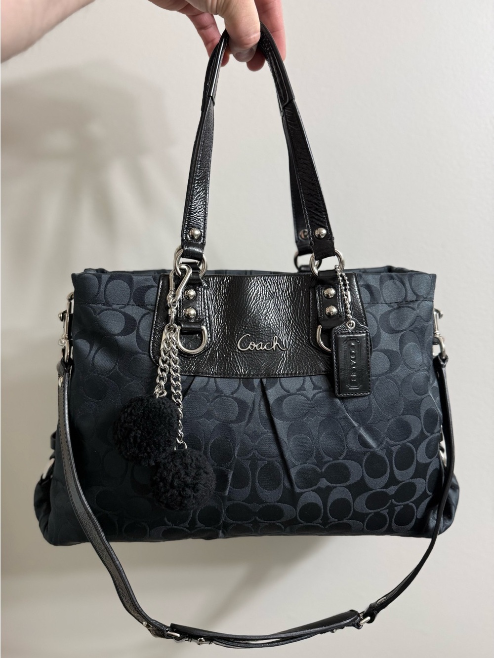 Coach Ashley Signature Canvas Shoulder Bag